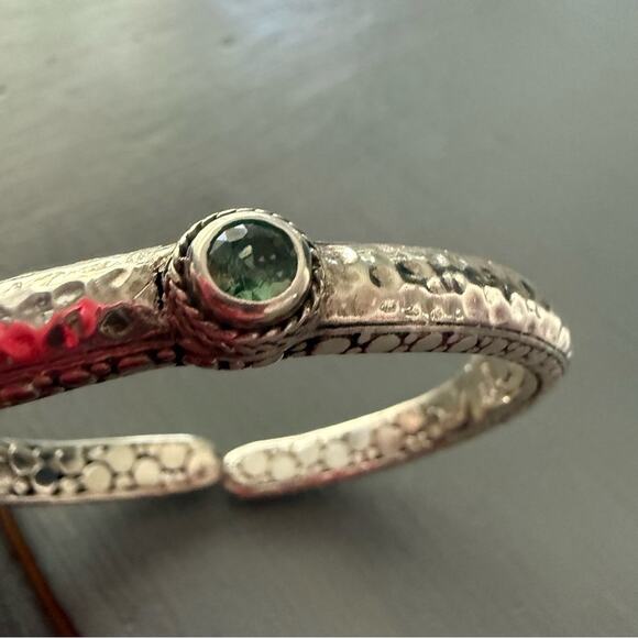 Sarda 925 Sterling Silver Hinged Bangle Bracelet - Picture 14 of 15